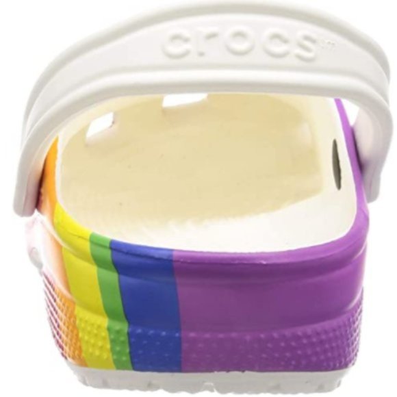 Crocs Rainbow Unisex Adult Clog Slip on Shoes - Picture 7 of 8
